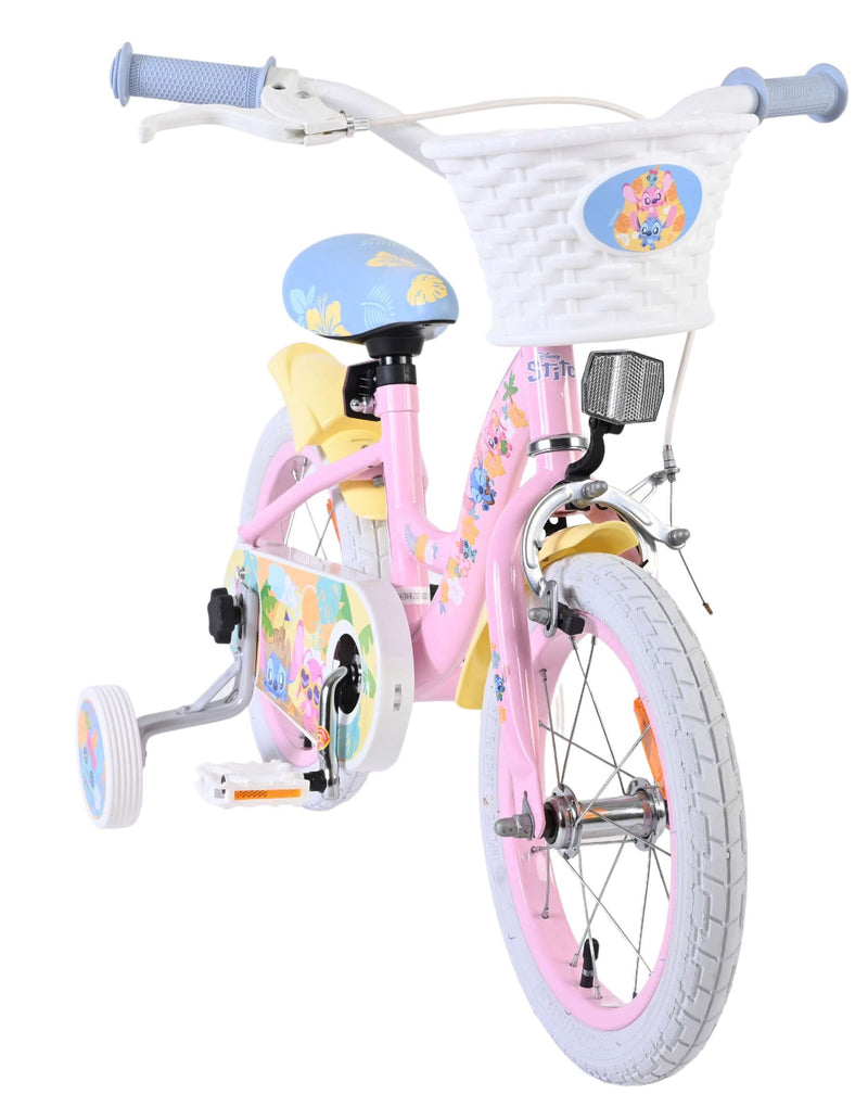 Afbeelding laden in galerijviewer, Stich disney stitch kinderfiets - meisjes - 14 inch - roze
