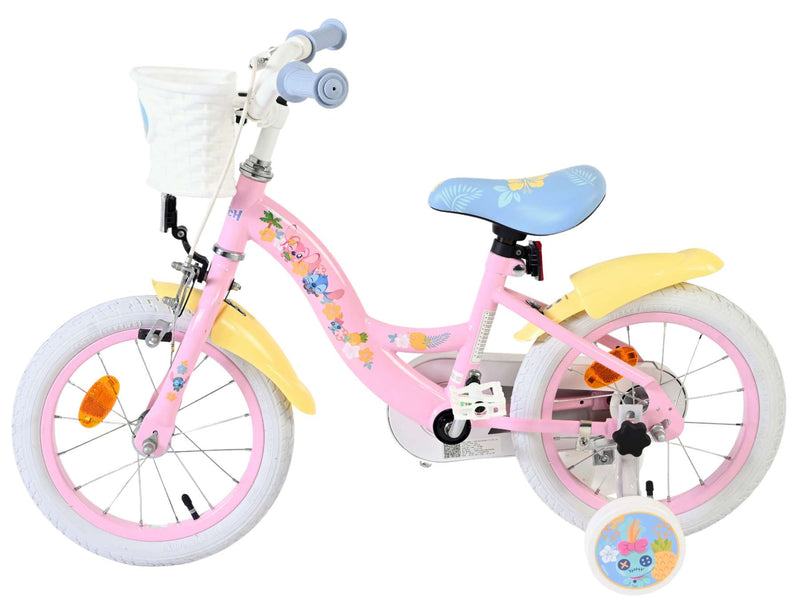 Afbeelding laden in galerijviewer, Stich disney stitch kinderfiets - meisjes - 14 inch - roze
