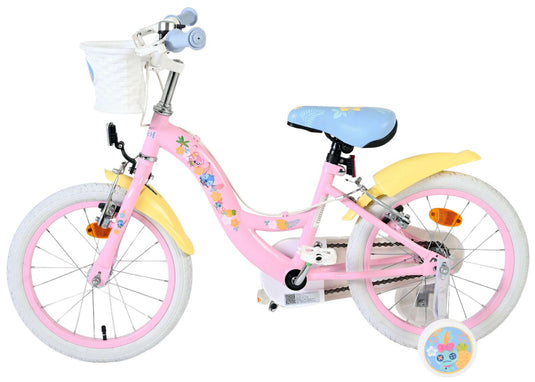 Stich disney stitch kinderfiets - meisjes - 16 inch - roze - twee handremmen