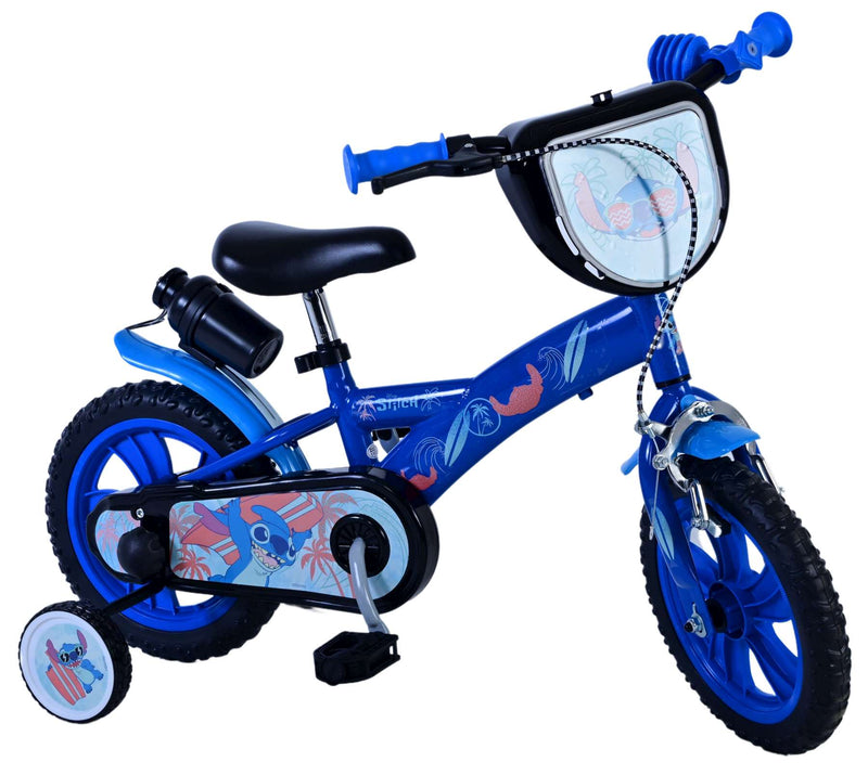 Afbeelding laden in galerijviewer, Stitch Stitch Kinderfiets Jongens 12 inch Blauw
