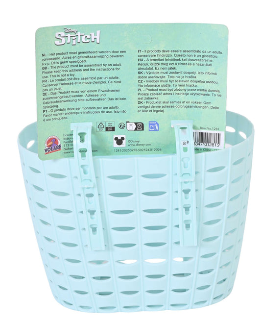 Disney stitch plastic mandje - uni - blauw