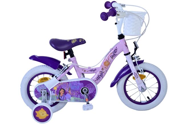 Afbeelding laden in galerijviewer, Wunsch disney wish kinderfiets - meisjes - 12 inch - paars - twee handremmen
