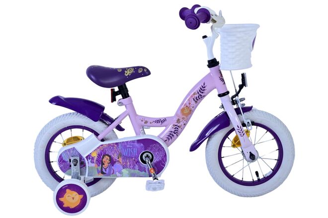 Afbeelding laden in galerijviewer, Volare disney wish kinderfiets - meisjes - 12 inch - paars

