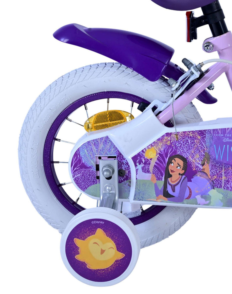 Afbeelding laden in galerijviewer, Wunsch disney wish kinderfiets - meisjes - 12 inch - paars - twee handremmen
