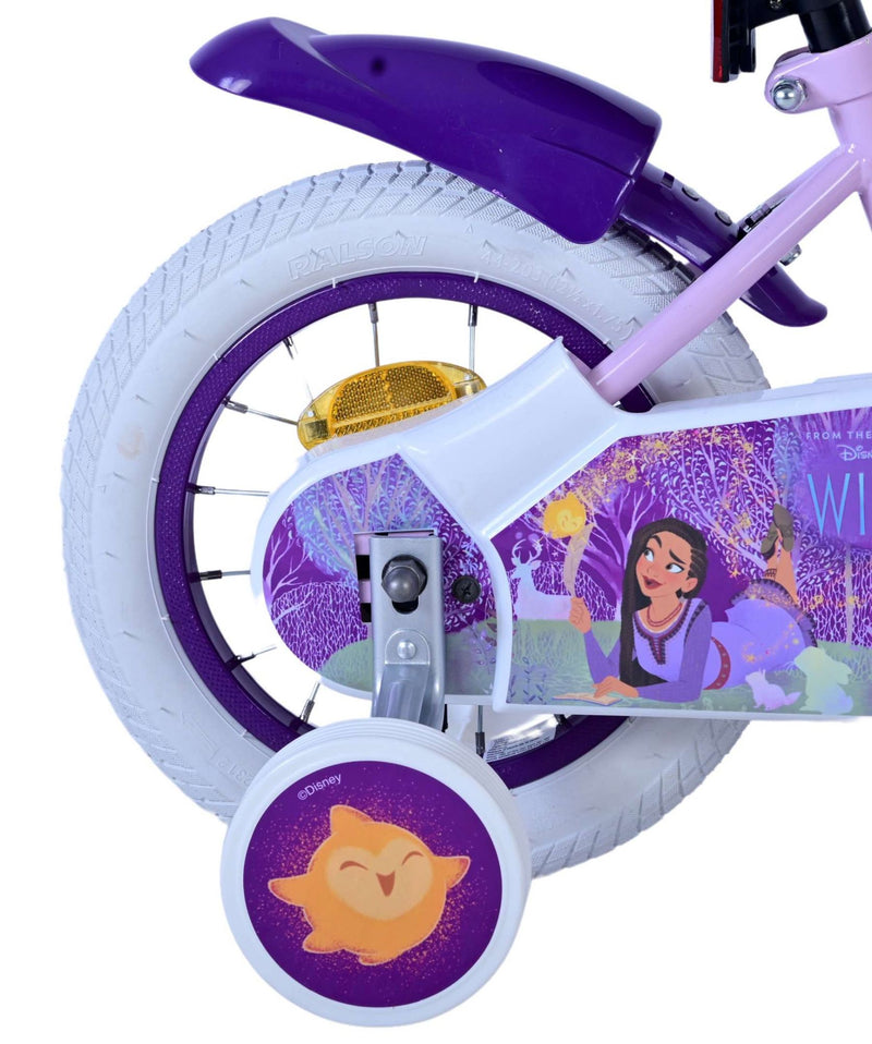 Afbeelding laden in galerijviewer, Volare disney wish kinderfiets - meisjes - 12 inch - paars
