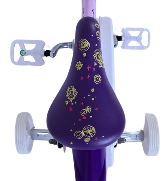 Volare disney wish kinderfiets - meisjes - 12 inch - paars