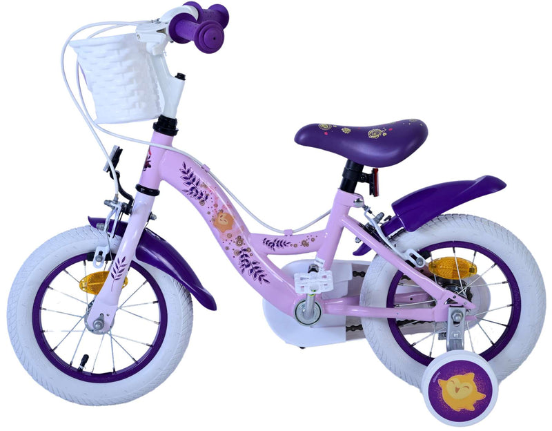 Afbeelding laden in galerijviewer, Wunsch disney wish kinderfiets - meisjes - 12 inch - paars - twee handremmen
