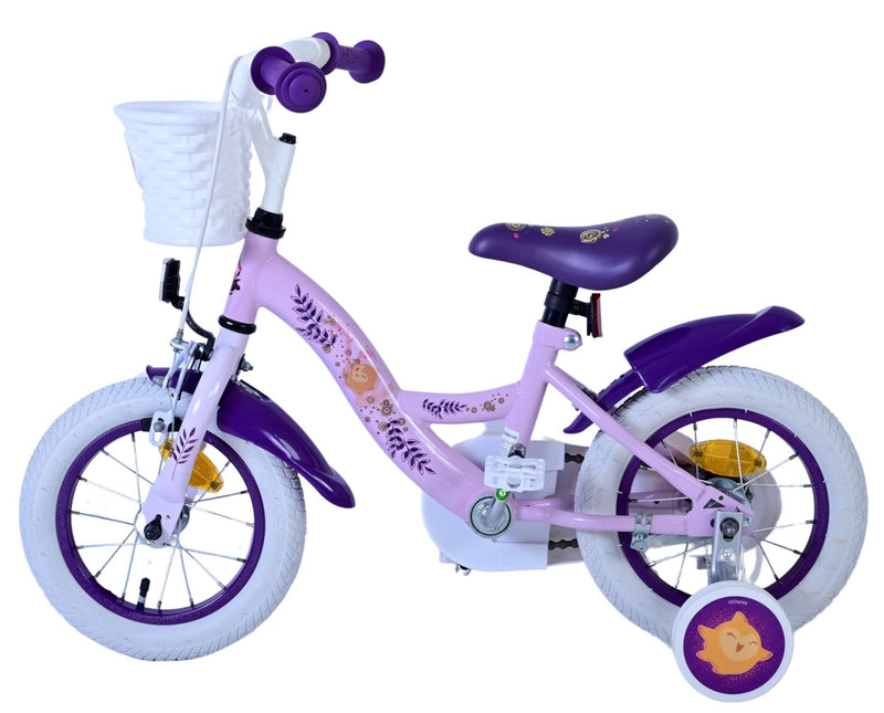 Afbeelding laden in galerijviewer, Volare disney wish kinderfiets - meisjes - 12 inch - paars
