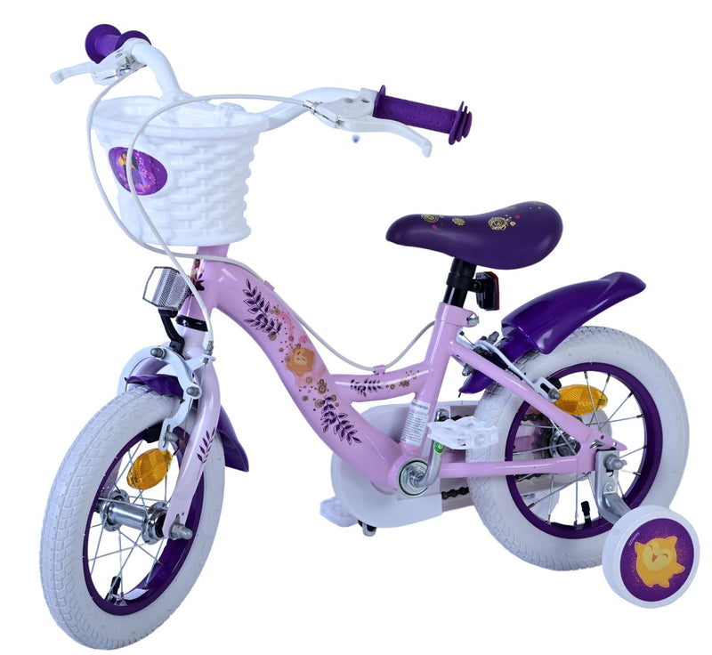 Afbeelding laden in galerijviewer, Wunsch disney wish kinderfiets - meisjes - 12 inch - paars - twee handremmen
