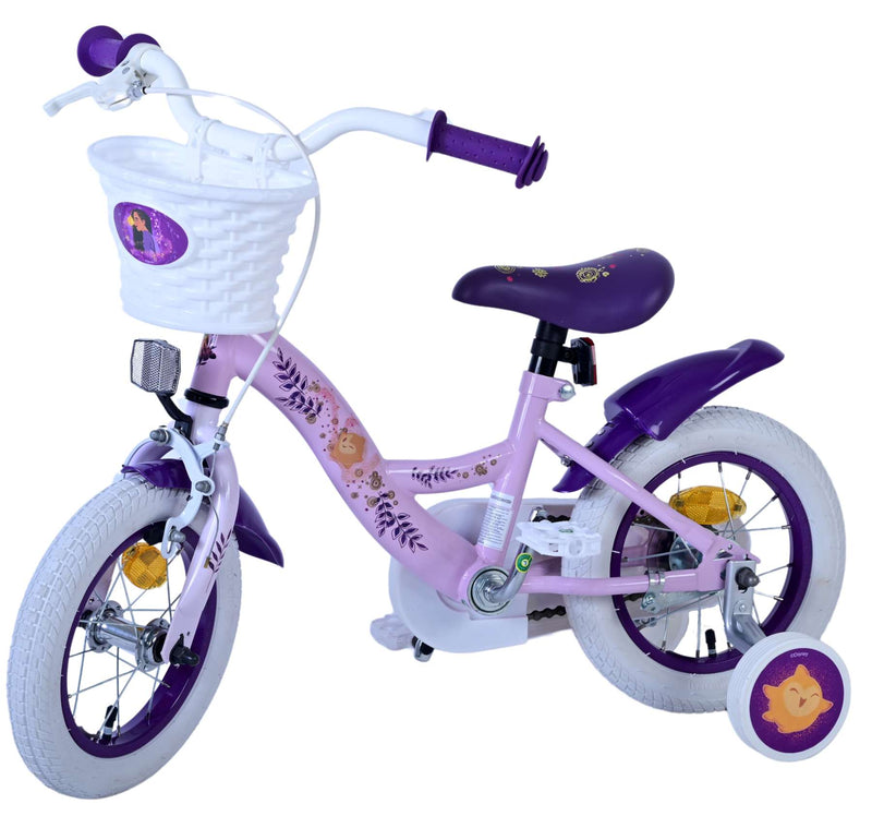 Afbeelding laden in galerijviewer, Volare disney wish kinderfiets - meisjes - 12 inch - paars
