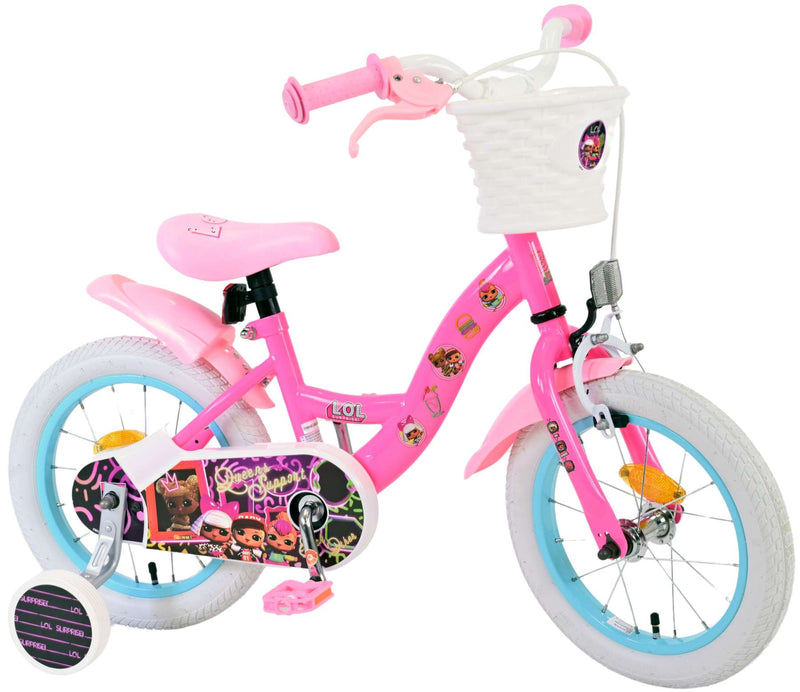 Afbeelding laden in galerijviewer, Volare dolls kinderfiets - meisjes - 14 inch - roze
