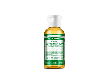 Dr. bronner's vloeibare zeep - pure castile - amandel - 60 ml