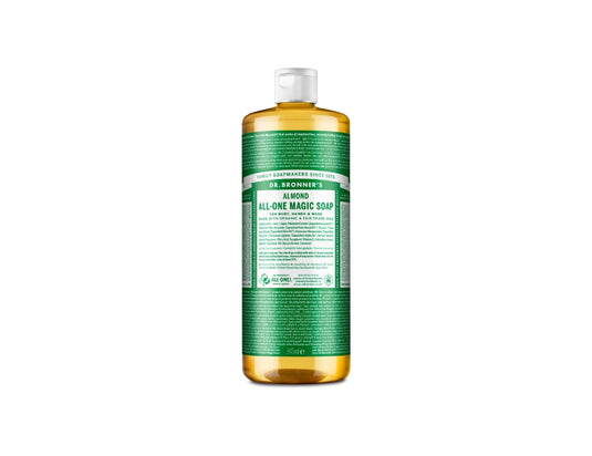Dr. bronner's vloeibare zeep - pure castile - amandel - 945 ml