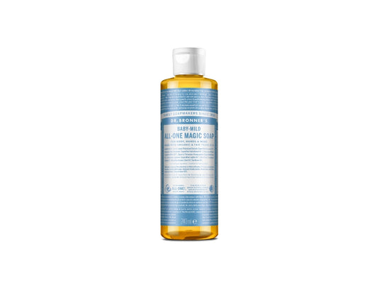 Dr. bronner's vloeibare zeep - pure castile - baby - parfumvrij - 240 ml