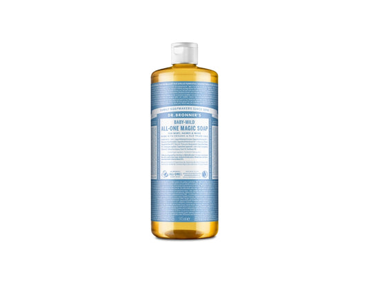 Dr. bronner's vloeibare zeep - pure castile - baby - parfumvrij - 945 ml