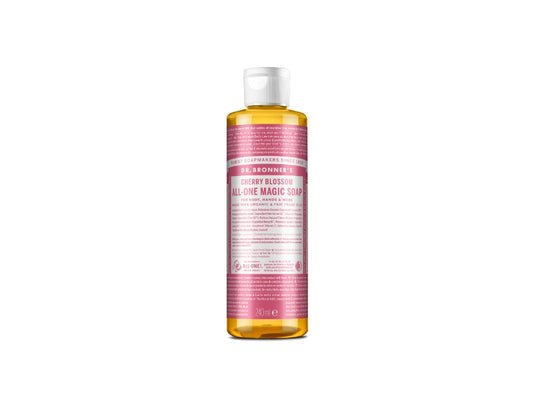 Dr. bronner's vloeibare zeep - pure castile - cherry blossom - 240 ml