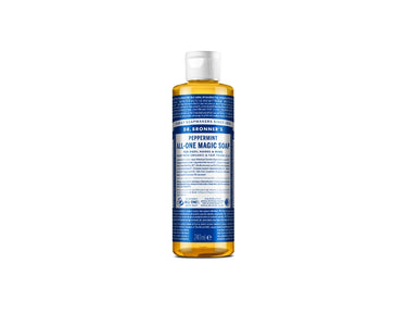 Dr. bronner's vloeibare zeep - pure castile - pepermunt - 240 ml