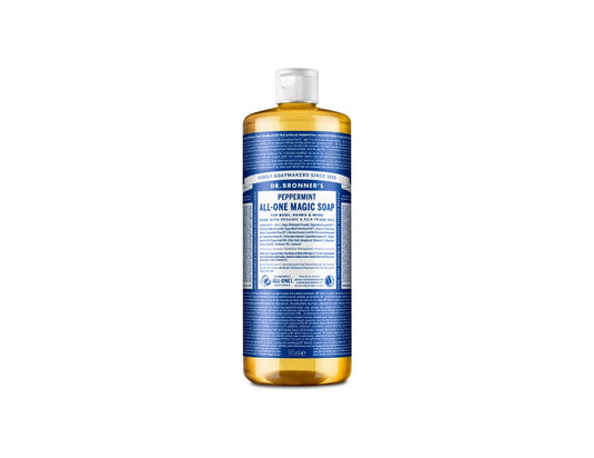 Dr. bronner's vloeibare zeep - pure castile - pepermunt 945 ml