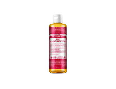 Dr. bronner's vloeibare zeep - pure castile - roos - 240 ml