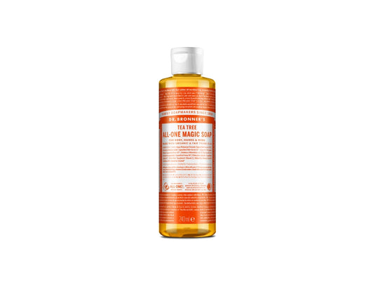 Dr. bronner's vloeibare zeep - pure castile - tea tree - 240 ml