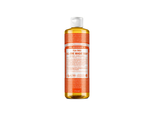 Dr. bronner's vloeibare zeep - pure castile - tea tree - 475 ml