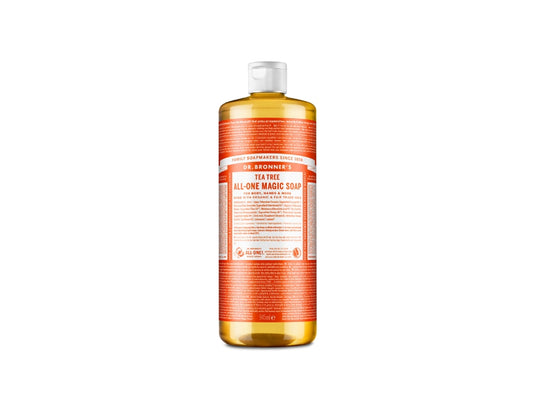 Dr. bronner's vloeibare zeep - pure castile - tea tree - 945 ml