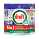Dreft vaatwas platinum regular all-in one (75 tabs)