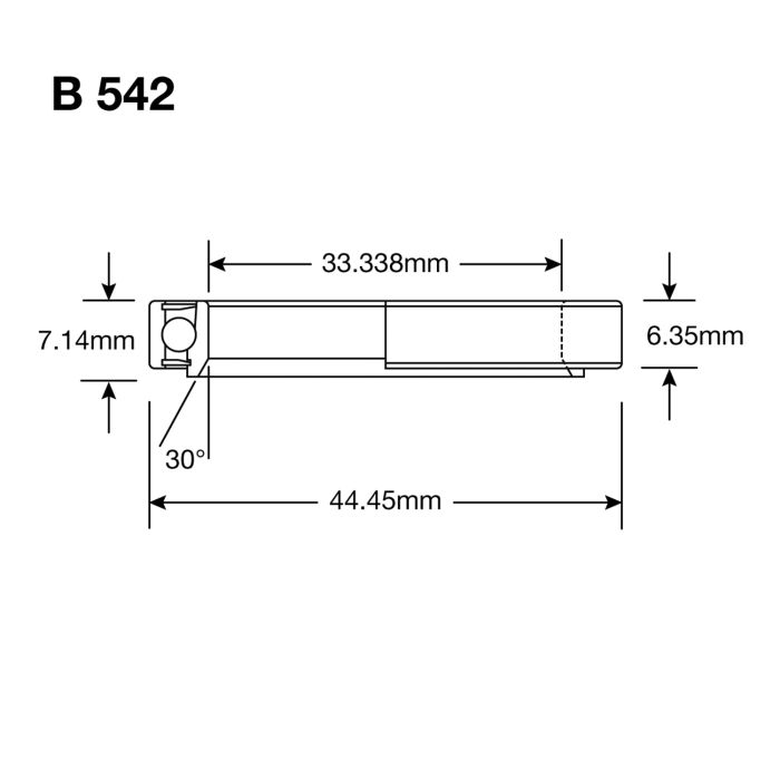 Afbeelding laden in galerijviewer, Enduro bearings b 542 max - abec 3 max (radial) - 1 5 16''x1 3 4''x9 32''
