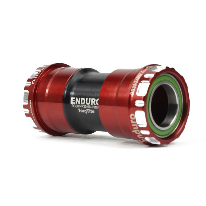 Afbeelding laden in galerijviewer, Enduro bearings torqtite bottom bracket - bb30 to 24mm - a c ss - red
