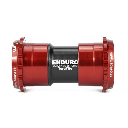 Enduro bearings torqtite bottom bracket - bb30 to 30mm - a c ss - red