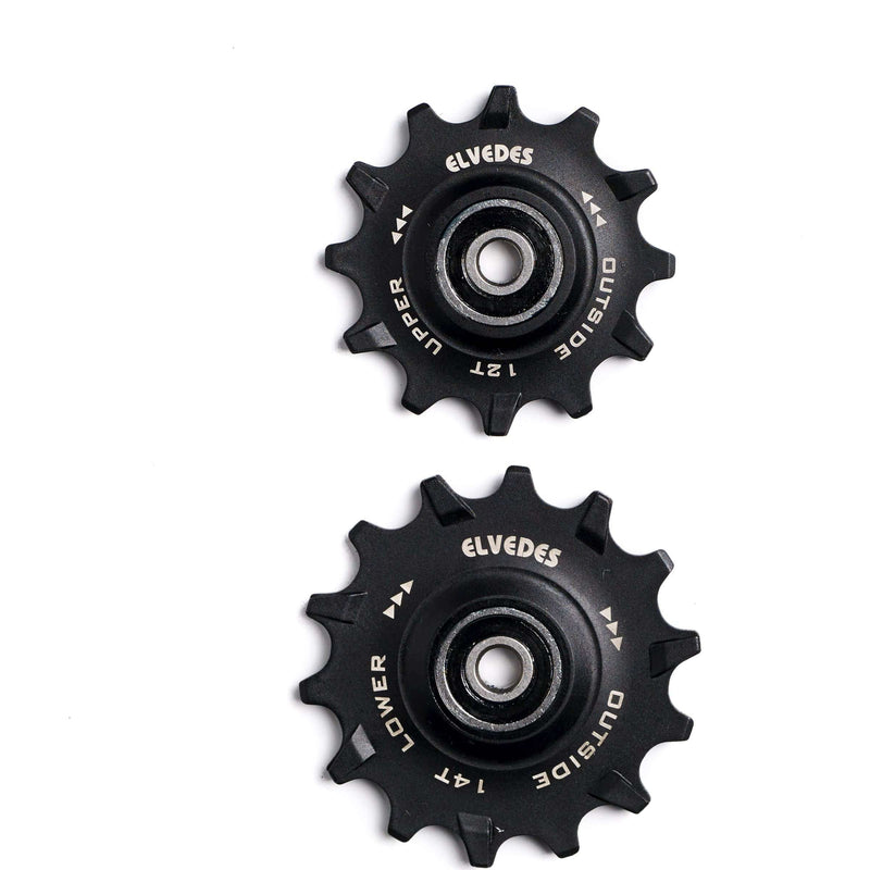 Afbeelding laden in galerijviewer, Elvedes derailleurwieltjes RVS 11 14tand seal narrowCP2017102
