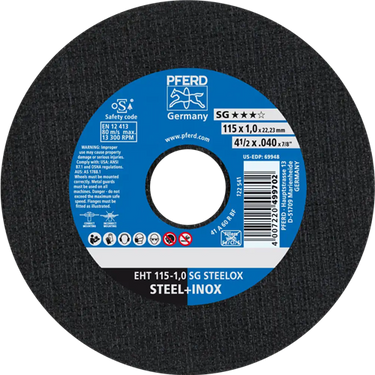 Pferd dss inox a60 115-1.0 | 25 stuks