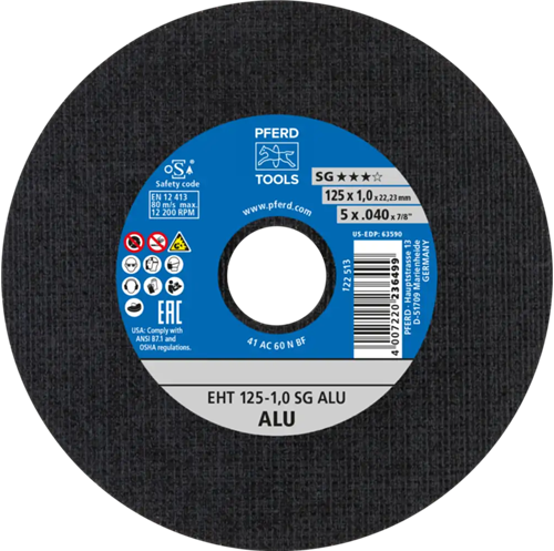 Pferd dss aluminium a60 125-1.0 | 25 stuks