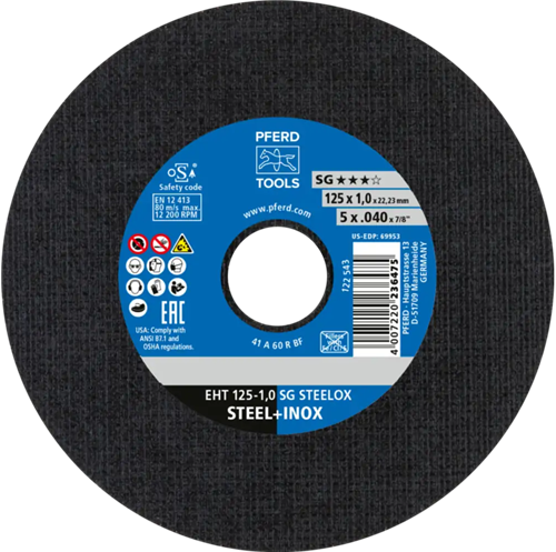 Pferd dss inox a60 125-1.0 | 25 stuks
