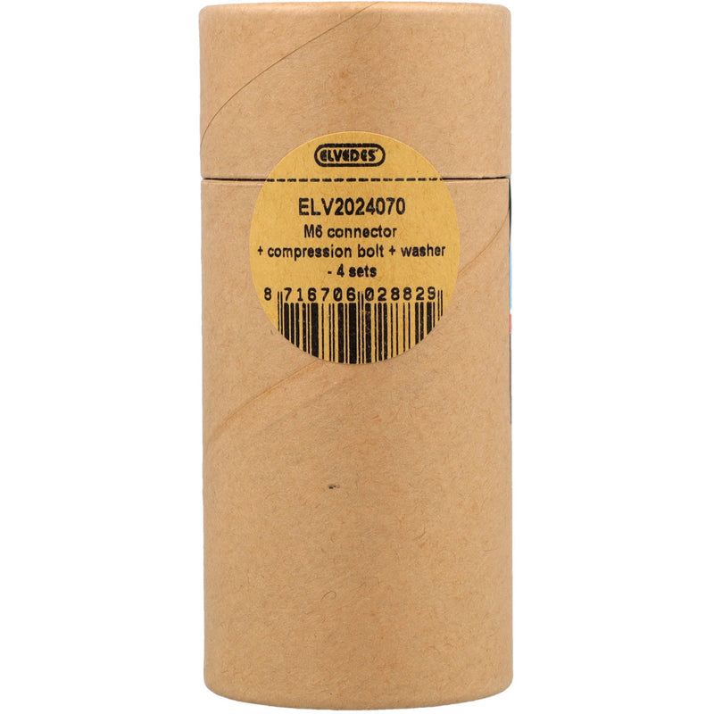 Afbeelding laden in galerijviewer, Elvedes set m6 connector, klembout en ring (4st)

