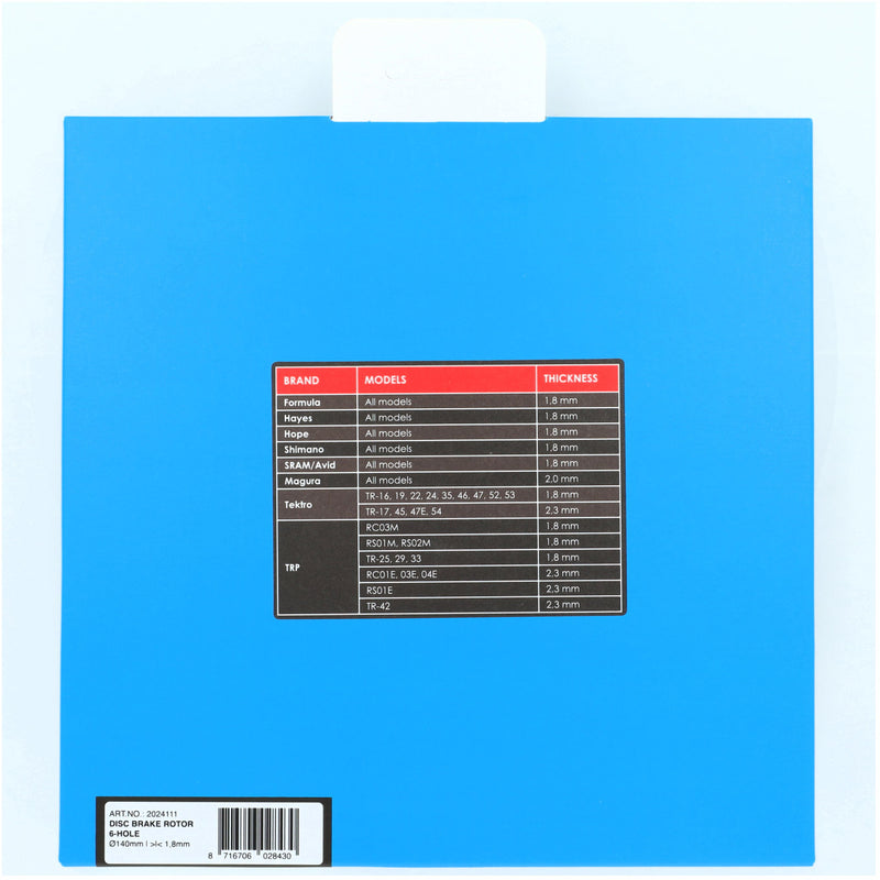Afbeelding laden in galerijviewer, Elvedes remschijf 6-gaats �140mm d=1,8mm
