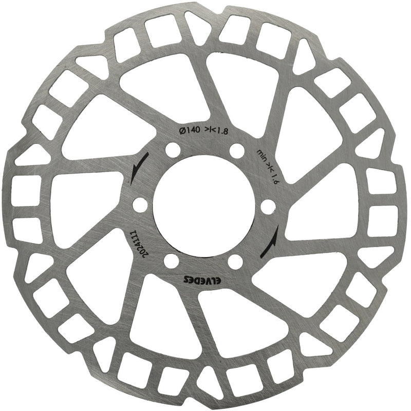 Afbeelding laden in galerijviewer, Elvedes remschijf 6-gaats �140mm d=1,8mm
