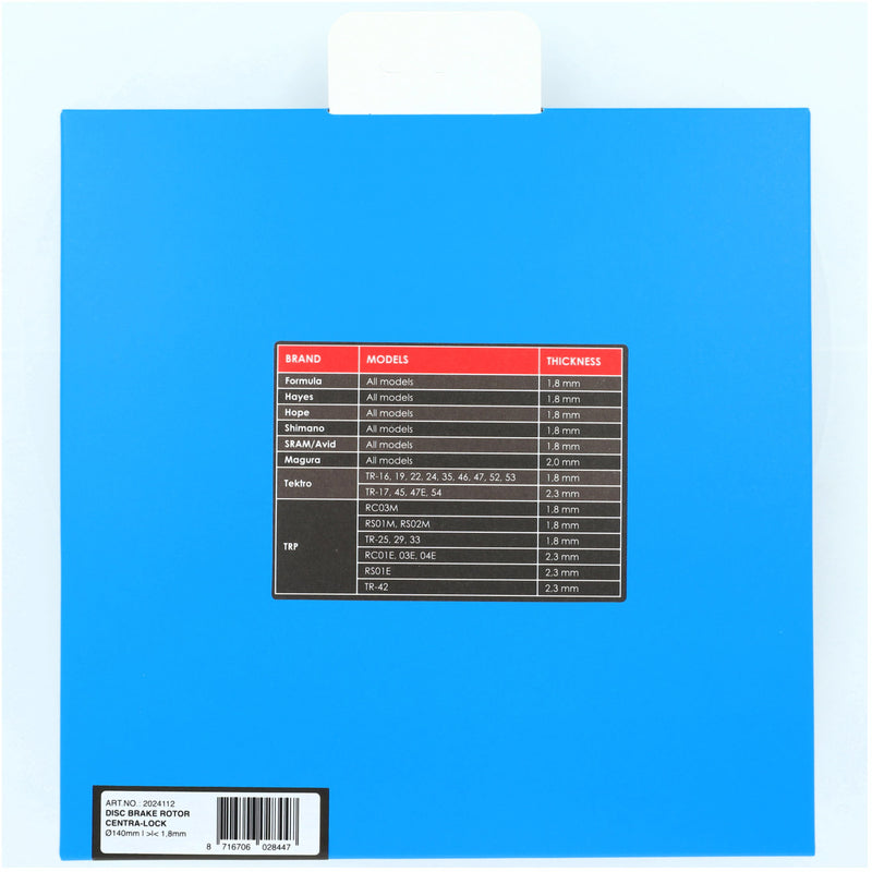 Afbeelding laden in galerijviewer, Elvedes remschijf centerlock �140mm d=1,8mm
