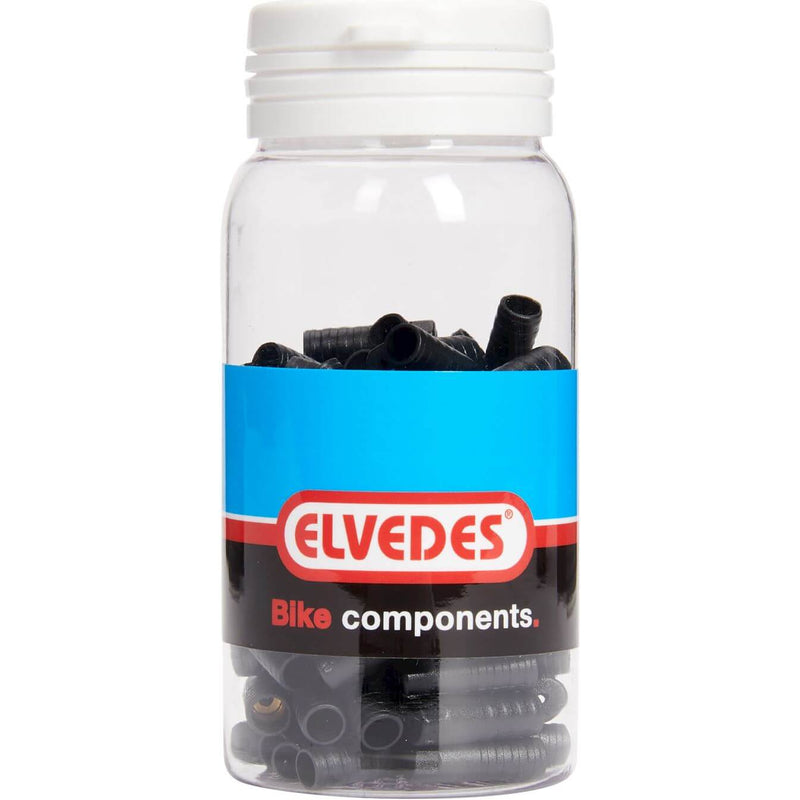 Afbeelding laden in galerijviewer, Elvedes kabelhoedje 4,3mm pvc zwart sealed (100st)
