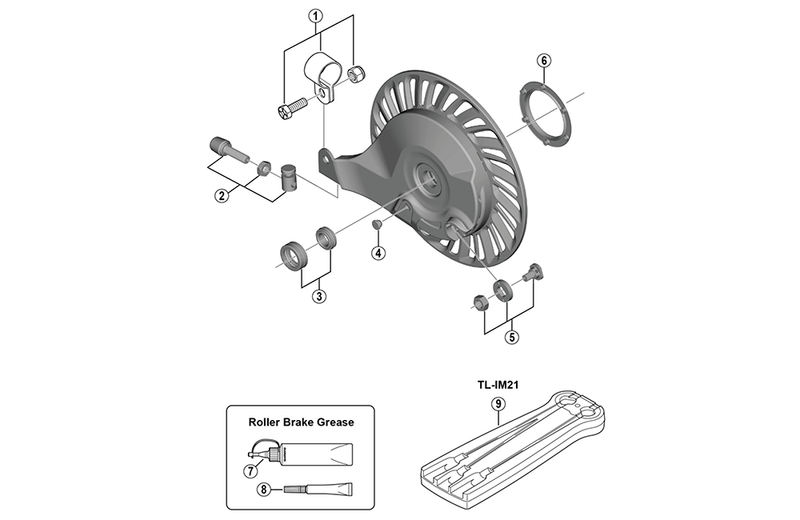 Afbeelding laden in galerijviewer, Shimano rollerbrake remplaat achter BRC6000 (per stuk)

