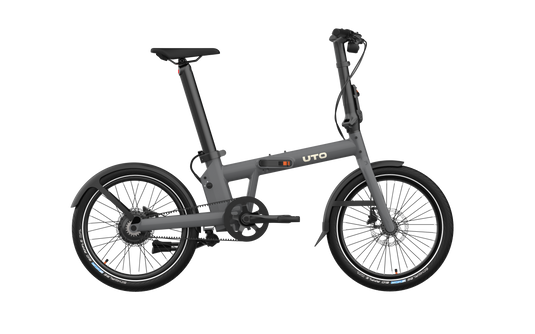 Uto elektrische vouwfiets pro20 v2 grijs