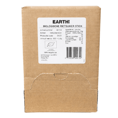 Earth bio rietsuikersticks (600 stuks)