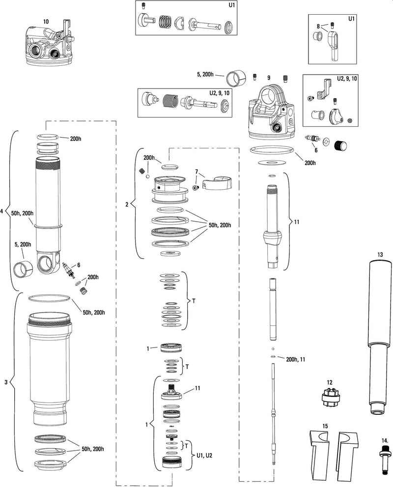 Afbeelding laden in galerijviewer, Rockshox schokdemper sidluxe ultimate 3p rear shock rs sidluxe 145 x 32,5mm
