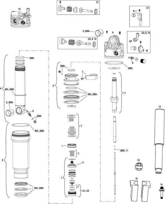 Rockshox schokdemper sidluxe ultimate 3p rear shock rs sidluxe ult.3p 145 x 35mm