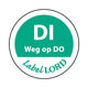 Daymark etiket ‘dinsdag weg op donderdag’ (500 stuks)