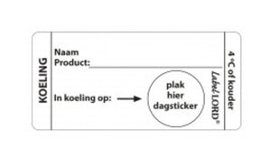 Daymark etiket koeling (250 stuks)