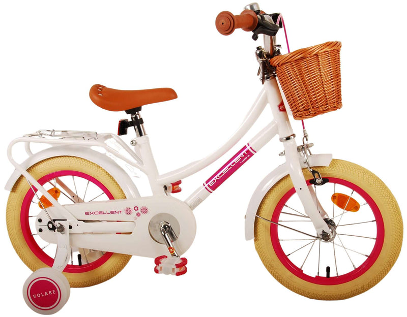 Afbeelding laden in galerijviewer, Volare excellent kinderfiets - meisjes - 14 inch - wit
