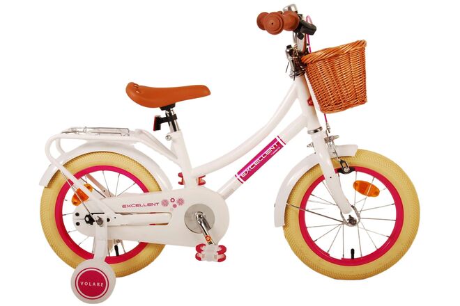 Afbeelding laden in galerijviewer, Volare excellent kinderfiets - meisjes - 14 inch - wit
