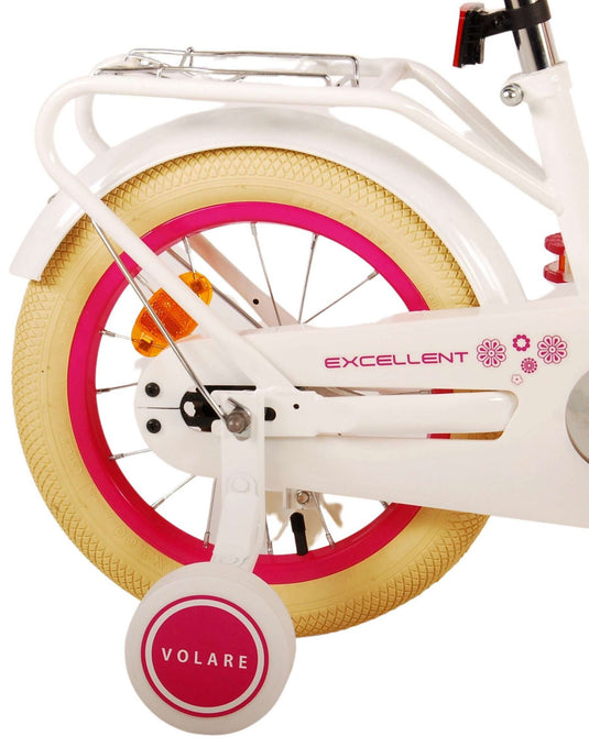 Volare excellent kinderfiets - meisjes - 14 inch - wit