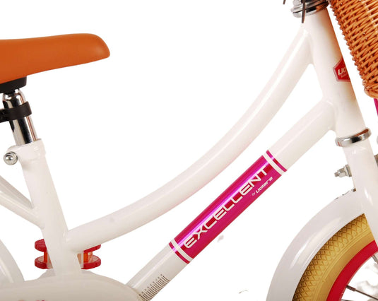 Volare excellent kinderfiets - meisjes - 14 inch - wit